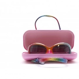 Round Kids Sunglasses with Matching Glasses Case and UV Protection - (V1) - CK199Q79Z8O $18.27