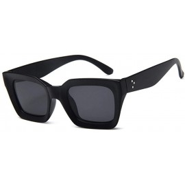 Aviator 2019 New Square Sunglasses Women Italy Luxury Brand Designer Women BrightBlack - Red - CW18XGGMT8Q $9.83