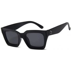 Aviator 2019 New Square Sunglasses Women Italy Luxury Brand Designer Women BrightBlack - Red - CW18XGGMT8Q $9.83