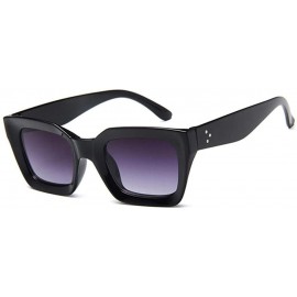 Aviator 2019 New Square Sunglasses Women Italy Luxury Brand Designer Women BrightBlack - Red - CW18XGGMT8Q $9.83
