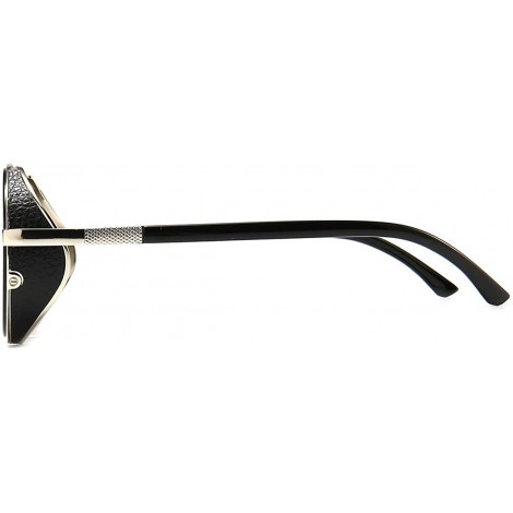 Steampunk Vintage Retro Round Sunglasses Metal Circle Frame - Silver ...