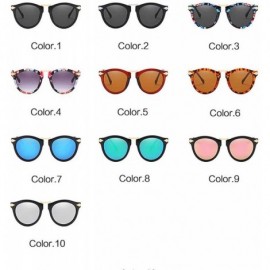 Cat Eye Cat Eye Sunglasses Women Sun Glasses Vintage Shades For Women Sunglass Ladies Flowers Sunglasses - C5 - CC18W0ELKHC $...