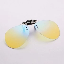 Rimless Polarized Clip-on Sunglasses Anti-Glare Driving Glasses for Prescription Glasses Fashion Lightweight Eyeglasses - CU1...