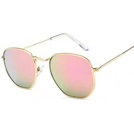 Square Vintage Sunglasses Classic Eyewear - MercuryPink - CV198O3YTWG $25.62