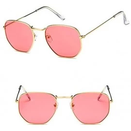 Square Vintage Sunglasses Classic Eyewear - MercuryPink - CV198O3YTWG $25.62