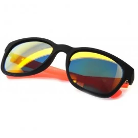 Sport Vintage Sunglasses Purple Yellow Colored - 014_retro_neon_orange - CY185DM93QY $8.15