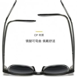 Square 2020 New Mi Pin Women's CP Mirror Leg Bend Fashion Brand Designer Sunglasses UV400 - Brown - CL1934D5ZD5 $23.40
