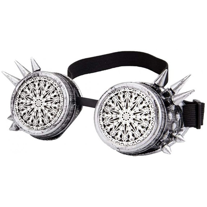 Goggle Barbed Wire Steampunk Goggles Kaleidoscope Rave Glasses Vintage Punk Gothic Cosplay - C318HS2HZG5 $10.09