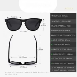 Oversized Trend-setting TR90 Men Sunglasses Polarized Wide-range Colors Sun Glasses C3 - C3 - CX18XAL9D5H $18.15