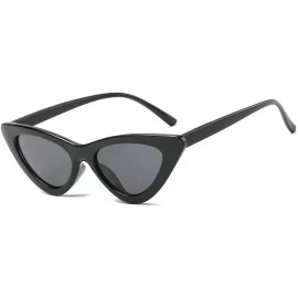 Goggle Clout Goggles Sunglasses Women Metal Hinges Cat Eye Kurt Cobain Glasses AE0566 - Black - C318028R4RY $17.61