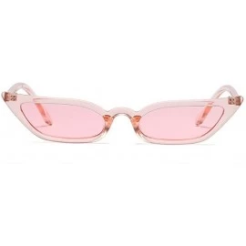 Square Sexy Women Small Frame Chic Vintage Designer Lady Cat Sunglasses - Pink-pink - CH189N4QKS4 $10.49