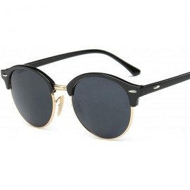 Round Hot Sunglasses Women Popular Er Retro Men Summer Style Sun Glasses - C2blue - CV198AHOZ6I $17.75