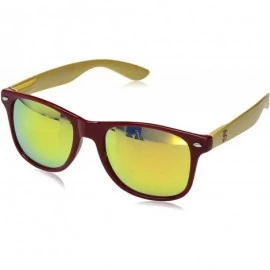Sport NCAA Garnet Front - Gold Temple - Gold Lenses - Florida State Sunglasses - FSU-3 - C2119UYJ8CF $23.28