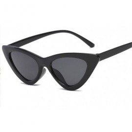 Cat Eye 2020 Fashion Sunglasses Woman Vintage Retro Triangular Cat Eye Glasses Transparent Ocean Uv400 (Color C7) - C7 - C319...