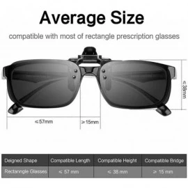 Goggle Women Men Driver Polarized Night Vision Lens Clips on Goggles Sunglasses Sunglasses - Black Gray Small - CH18S2TNZXD $...