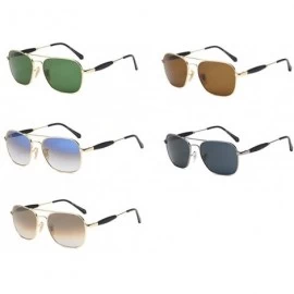 Aviator Classic square sunglasses- sunglasses- glass lenses- retro driver's glasses- pilot's toad glasses - C - CY18QQ2CQE9 $...