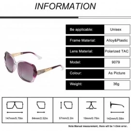 Oversized Women Sunglasses Polarized UV400 Protection Large Lenses Retro Oversized Sunnies Sunglasses for Women - C818U3WTDYQ...