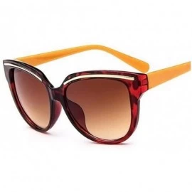 Cat Eye De Sunglasses 2019 Oculos Sol Feminino Women Er Vintage Cat Eye Black Clout Goggles Glasses - Brown - CY198AHO9WH $56.37