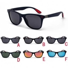 Shield UV-Resistant & Polarized Square Shaped Sunglasses Mirrored Lens Goggle Eyewear For Women Men Unisex Adults - C7196HG44...