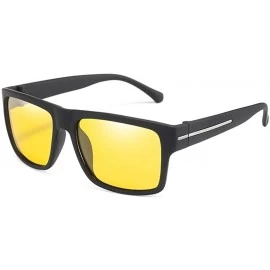 Square Men Polarized Sunglasses Classic Square Sun Glasses Women Mirror Lens Eyewear Drivers Goggles UV400 - CU199KWZE00 $20.96