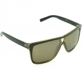 Wrap Unisex Modern Bold Fashion UV Lens Sunglasses in Assorted Colors - Brown - C2129KC0G4F $7.88