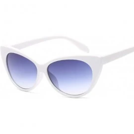Round Small Classic Women Sunglasses Vintage Luxury Plastic Cat Eye Sun Glasses UV400 Fashion - Black Trans - C51985HHT2D $17.99