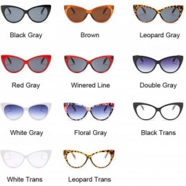 Round Small Classic Women Sunglasses Vintage Luxury Plastic Cat Eye Sun Glasses UV400 Fashion - Black Trans - C51985HHT2D $17.99