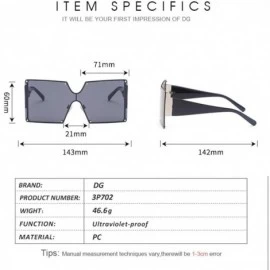 Sport Large frame female conjoined sunglasses fashion windproof color sunglasses-Gradient powder - CT197ZHYN27 $34.92