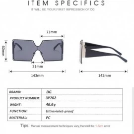 Sport Large frame female conjoined sunglasses fashion windproof color sunglasses-Gradient powder - CT197ZHYN27 $22.81