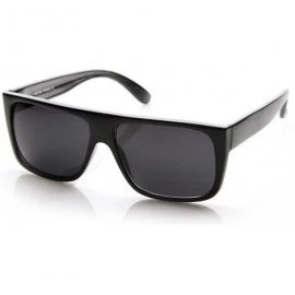 Square Classic Old School Eazy E Square Flat Top OG Loc Sunglasses (Black) - CB11C41SJUX $17.80