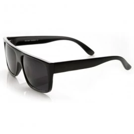 Square Classic Old School Eazy E Square Flat Top OG Loc Sunglasses (Black) - CB11C41SJUX $10.73