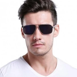 Square Myopia Sunglasses Fashion new Metal Polarized Sunglasses Square Men's Nearsighted Glasses Driving Mirror - CU18ZCW3DGL...