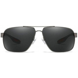 Square Myopia Sunglasses Fashion new Metal Polarized Sunglasses Square Men's Nearsighted Glasses Driving Mirror - CU18ZCW3DGL...