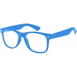 Rectangular Kids Clear Lens Colored Glasses Protect Child's Eyes from UVB UVA - Blue Light - CJ18OW0YWWD $18.26