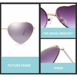 Oversized Heart Shaped Sunglasses Women Fashion LOVE Clear Ocean Lenses Pink Sun Glasses Oculos UV400 - Yellow - C4197Y702TQ ...