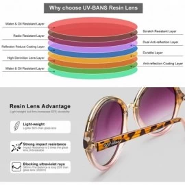 Cat Eye Polarized Sunglasses Protection Oversized - Round Purple - C518CWTIOZD $22.90