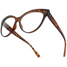 Oval Oversized Glasses Pointed Prescription Tortoise - CD1987I5C4T $13.00