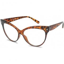 Oval Oversized Glasses Pointed Prescription Tortoise - CD1987I5C4T $23.78