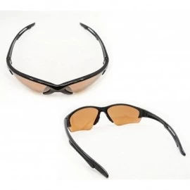 Semi-rimless TR90 Blue Blocking HD Vision Sunglasses for Men and Women - Jet Black - CD11MMLYN8R $14.64