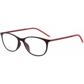 Oversized Vintage Clear Lens Glasses With Fashion Polarized Sunglasses Clip L8172 - Oval Red - CB12O2YCEX4 $15.32