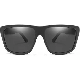Square Men Women Classic Polarized Sunglasses Driving Square Frame Mirror Lens Goggles For Male UV400 Sun Glasses - C0199OK5H...
