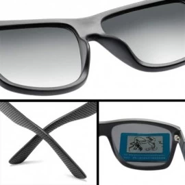 Square Men Women Classic Polarized Sunglasses Driving Square Frame Mirror Lens Goggles For Male UV400 Sun Glasses - C0199OK5H...