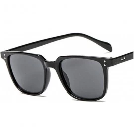 Round Unisex Vintage Rectangle Sunglasses Men Transparent Leopard Driving Glasses Oculos De Sol Masculino Uv400 - C1 - C4197Y...