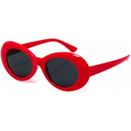 Goggle Clout Goggles Oval Mod Retro Thick Frame Rapper Hypebeast Eyewear Supreme Glasses Cool Sunglasses - Red - C0185ZDDMHO ...