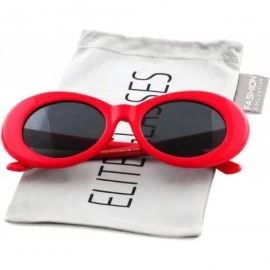 Goggle Clout Goggles Oval Mod Retro Thick Frame Rapper Hypebeast Eyewear Supreme Glasses Cool Sunglasses - Red - C0185ZDDMHO ...