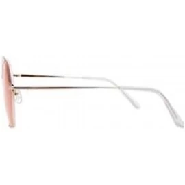Aviator Men's Polarized Stainless Steel Frame Sunglasses - Gradient Sunglasses Lightweight Frame - D - CN18RYE5ELQ $88.16