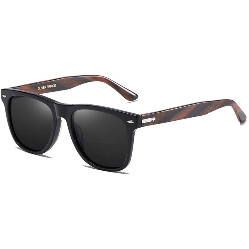 Oval Vintage Polarized Sunglasses for Men Women Classic Retro UV400 Protection Designer Style Sun Glasses - CQ18TO33KTZ $12.14