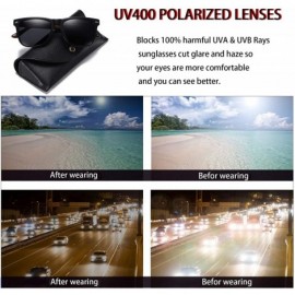 Oval Vintage Polarized Sunglasses for Men Women Classic Retro UV400 Protection Designer Style Sun Glasses - CQ18TO33KTZ $12.14