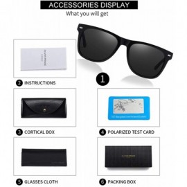 Oval Vintage Polarized Sunglasses for Men Women Classic Retro UV400 Protection Designer Style Sun Glasses - CQ18TO33KTZ $12.14