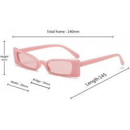 Sport Small frame Men and women Sunglasses Fashion Retro Sunglasses - Pink - CF18LIYE5L0 $10.17